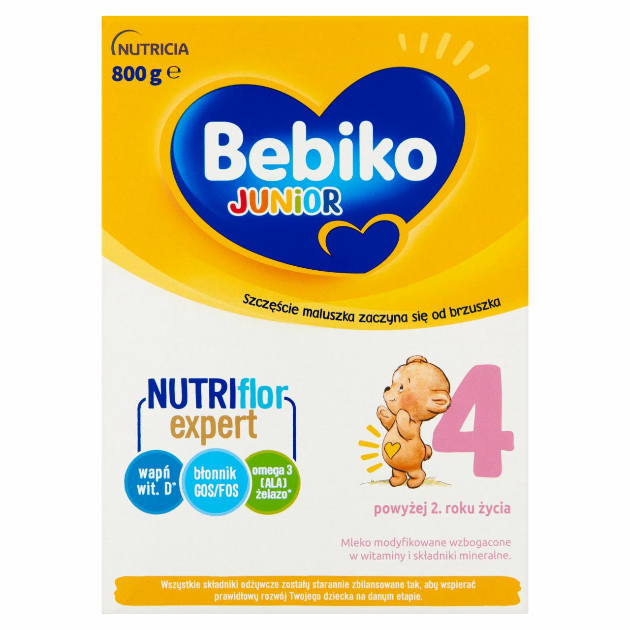 Zdjęcia - Bebiko Junior 4 Mleko modyfikowane dla dzieci powyżej 2. roku życia 800 g (2 x 400 g)