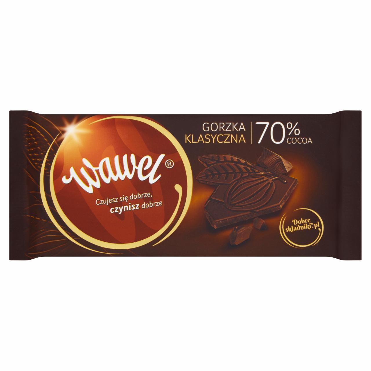 Zdjęcia - Wawel Czekolada gorzka klasyczna 70% cocoa 100 g