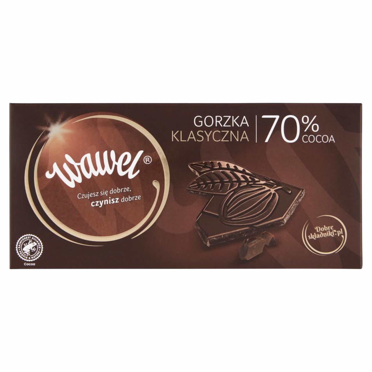Zdjęcia - Wawel Czekolada gorzka klasyczna 70% cocoa 100 g
