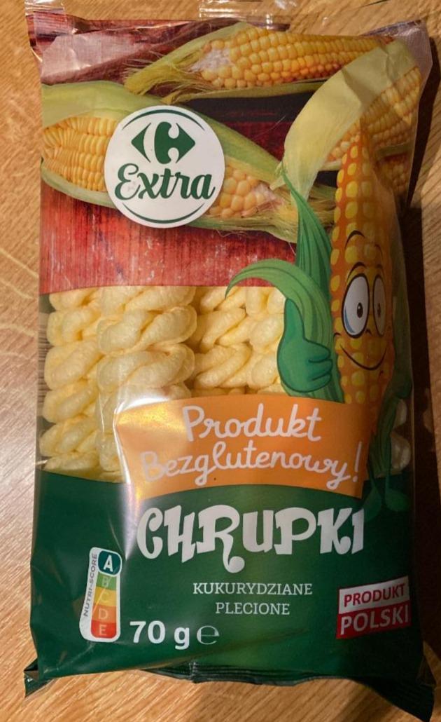 Zdjęcia - Chrupki kukurydziane plecione Carrefour Extra