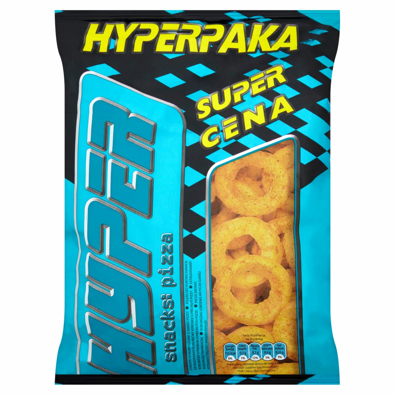 Zdjęcia - Hyper snacks pizza Chrupki kukurydziane 100 g