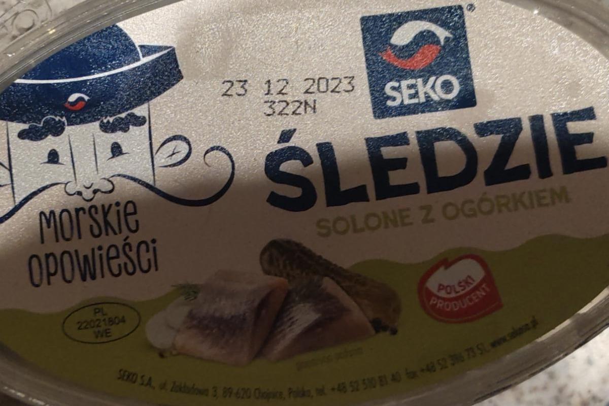 Zdjęcia - Śledzie solone z ogórkiem SEKO