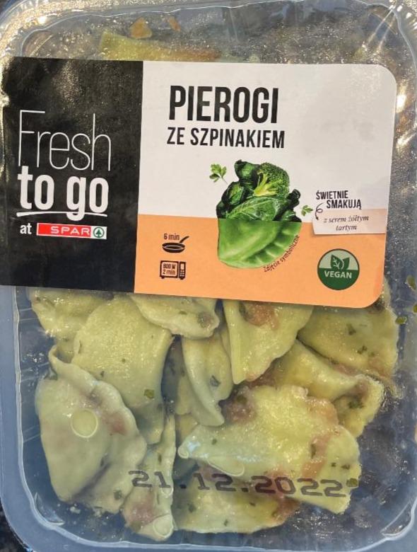 Zdjęcia - Pierogi ze szpinakiem fresh to go spar