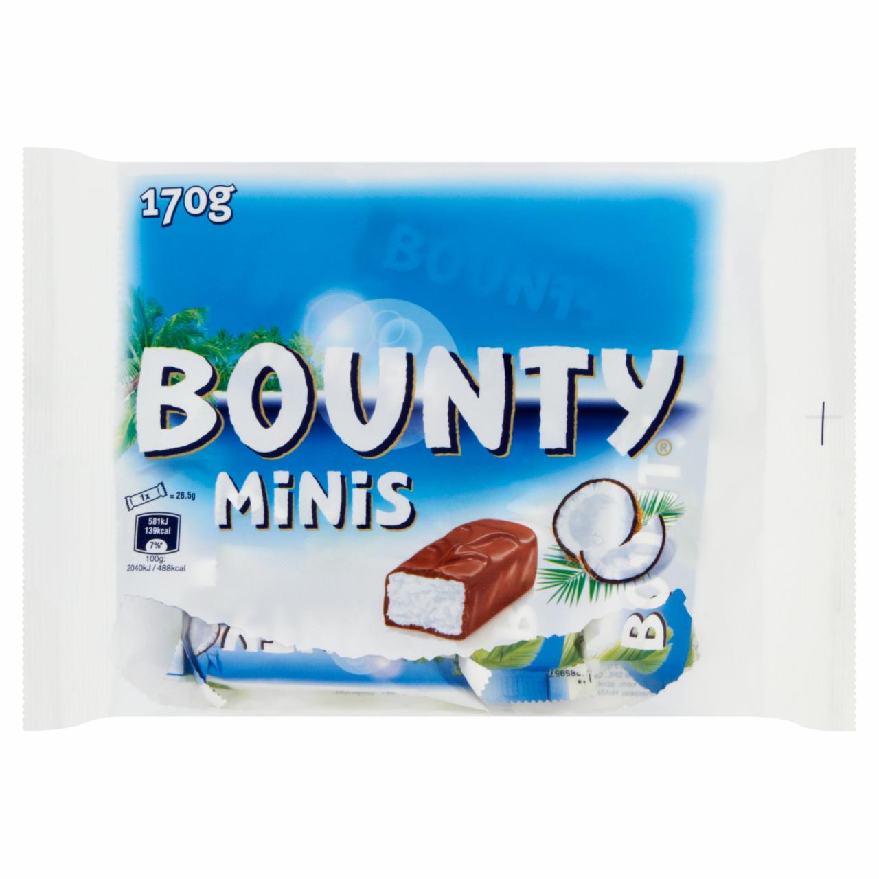 Zdjęcia - Mini batoniki z nadzieniem kokosowym oblane czekoladą 170 g Bounty