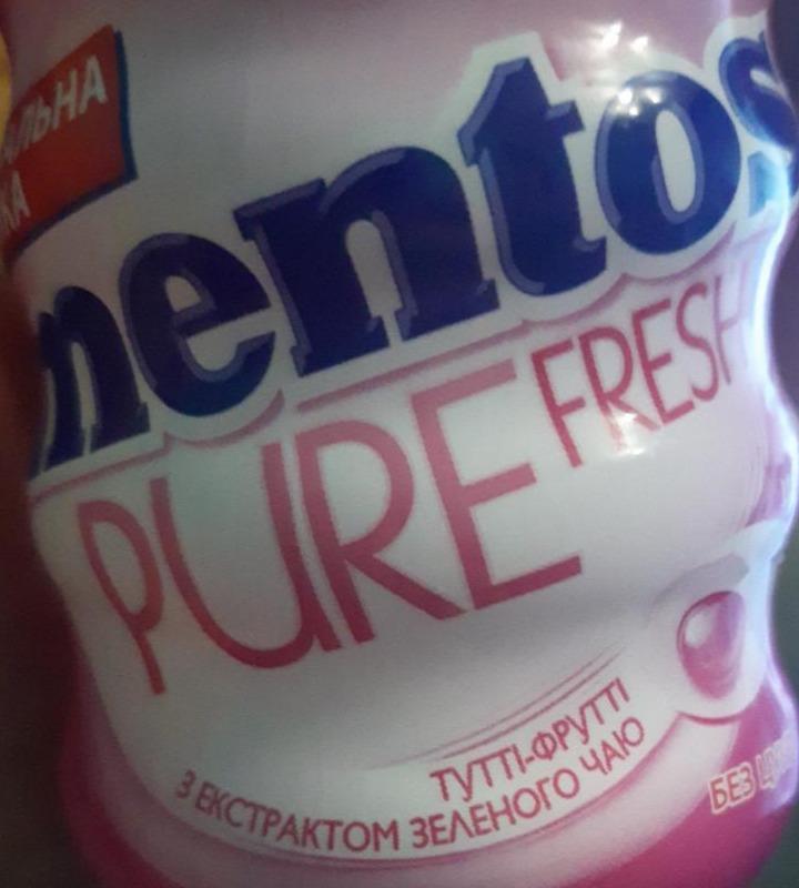 Zdjęcia - Mentos Pure Fresh Tutti Frutti Guma do żucia bez cukru 15,5 g (8 sztuk)