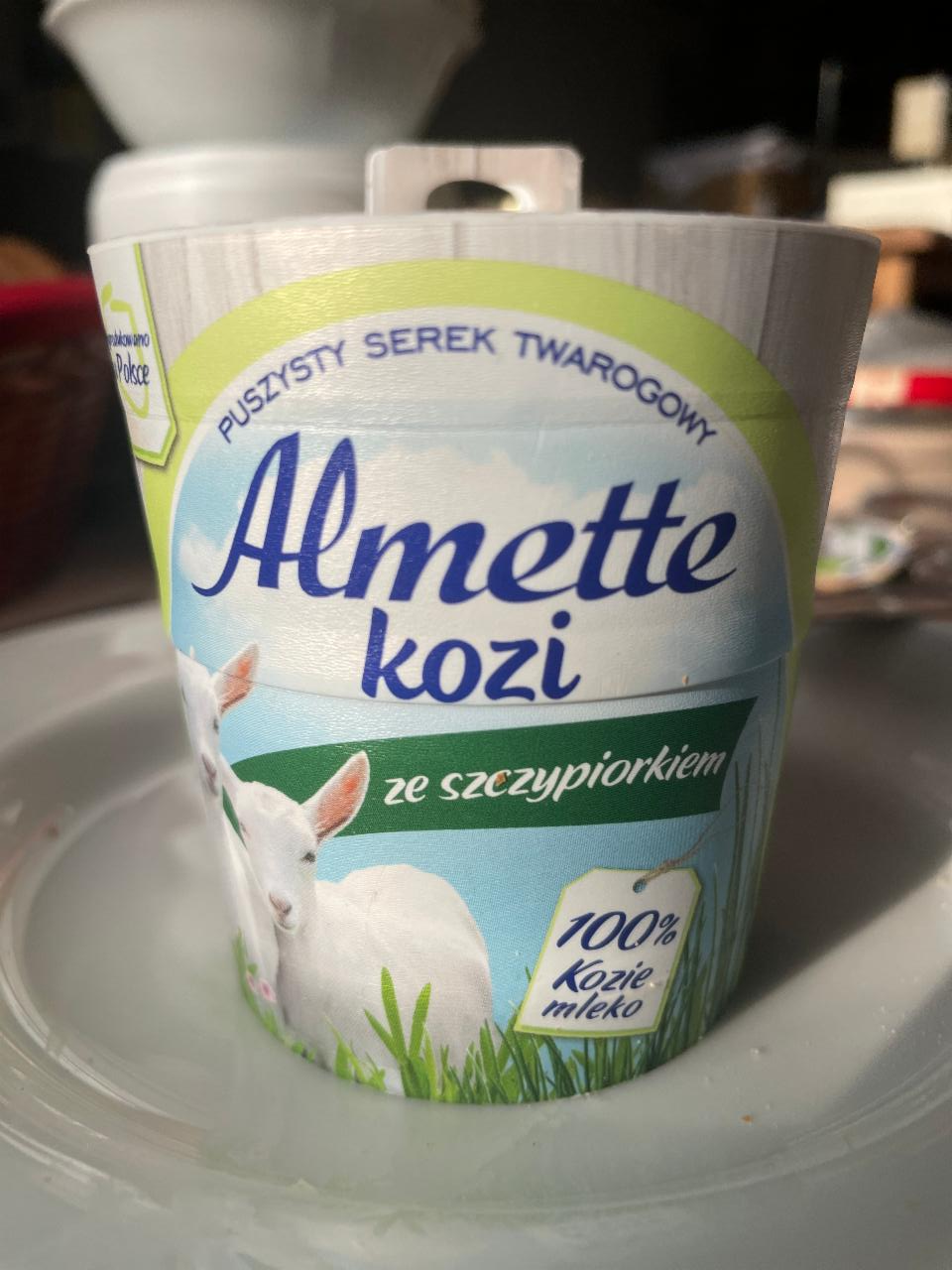 Zdjęcia - Almette Kozi Puszysty serek twarogowy ze szczypiorkiem 135 g