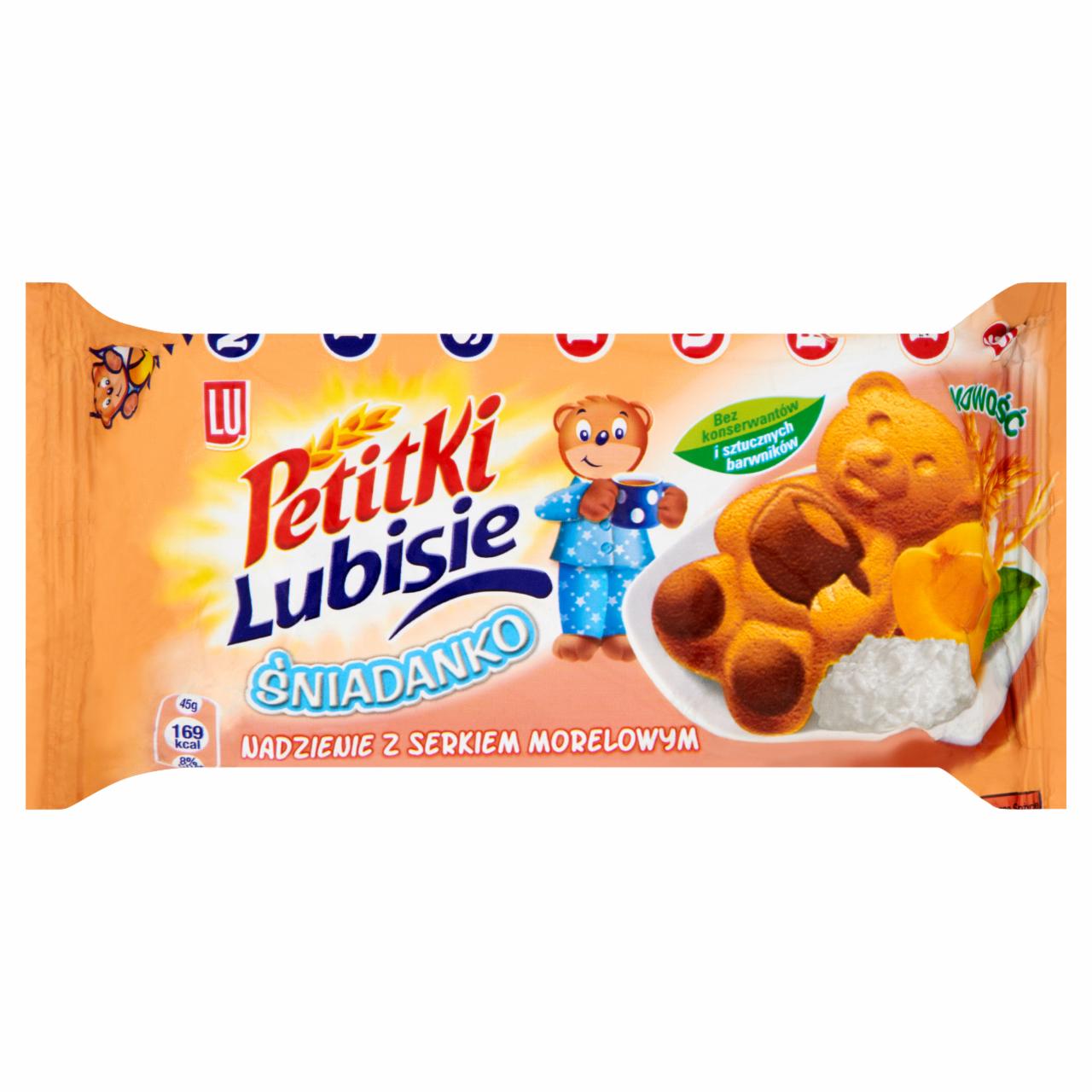 Zdjęcia - LU Petitki Lubisie Śniadanko Ciastko biszkoptowe z nadzieniem twarogowo-morelowym 45 g