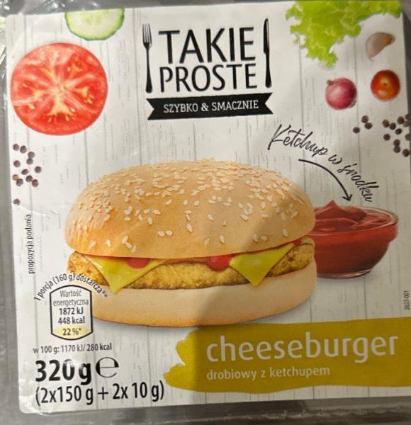 Zdjęcia - Cheeseburger drobiowy z ketchupem Takie proste