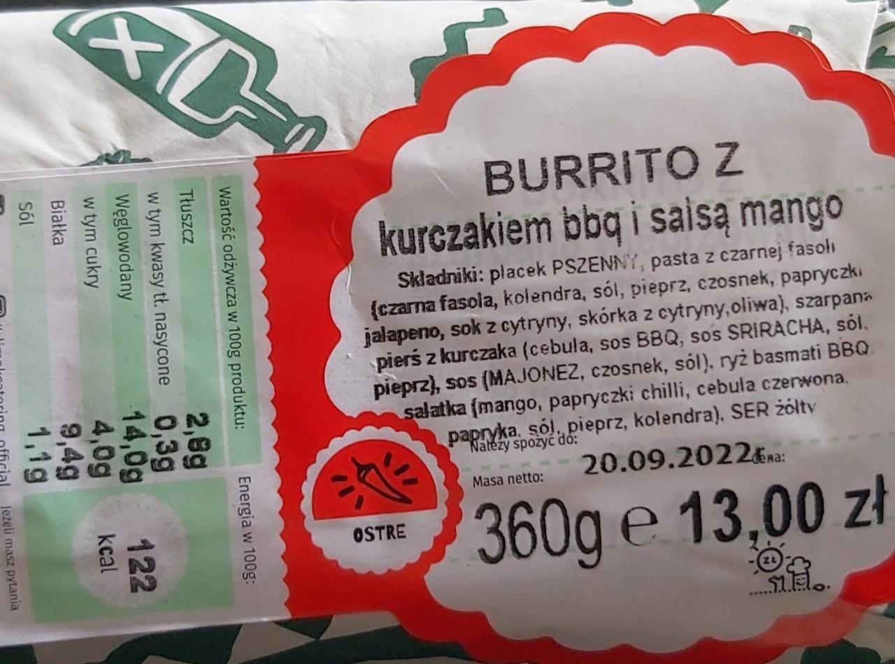 Zdjęcia - Ślimak burrito z kurczakiem bbq i salsą mango