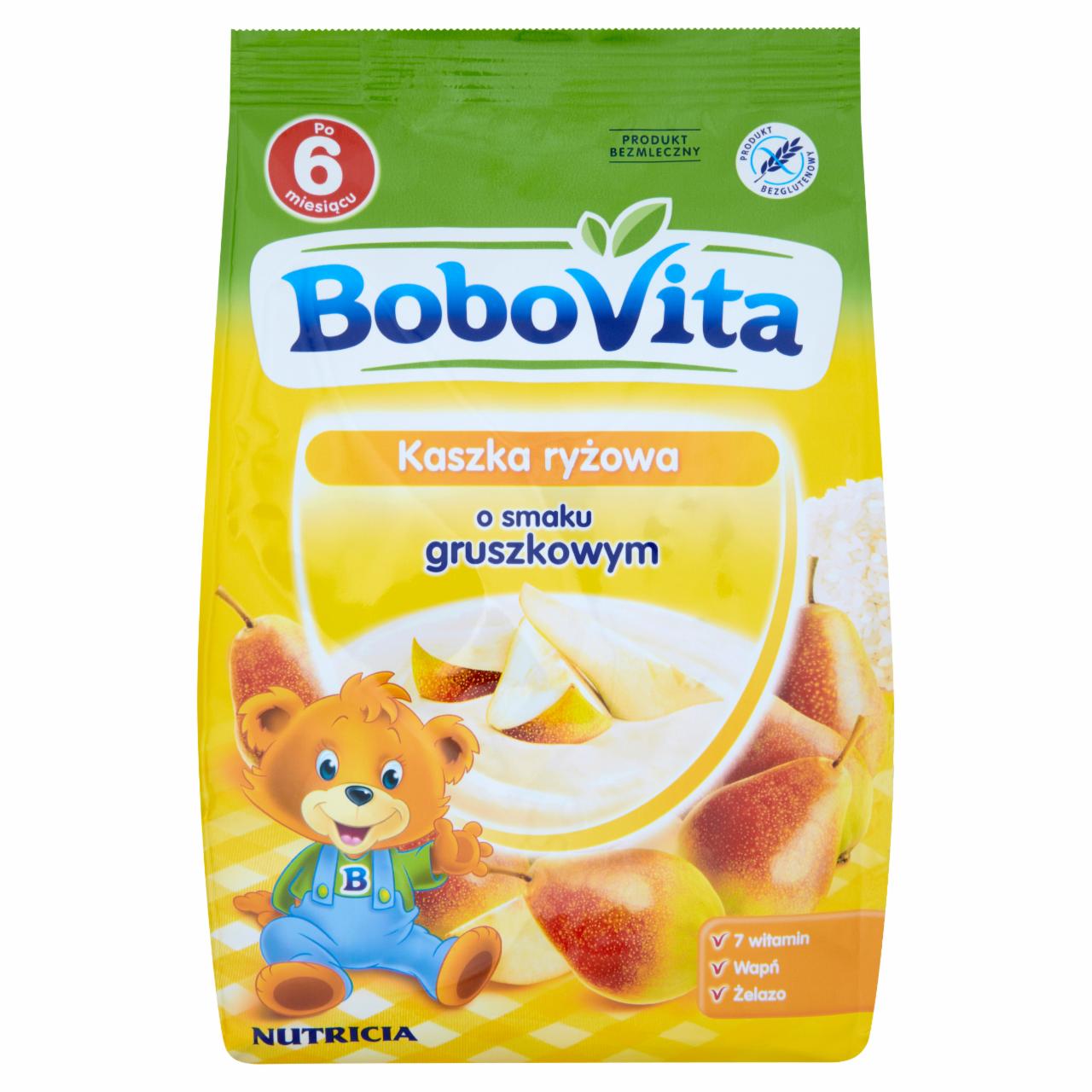 Zdjęcia - BoboVita Kaszka ryżowa o smaku gruszkowym po 6 miesiącu 180 g