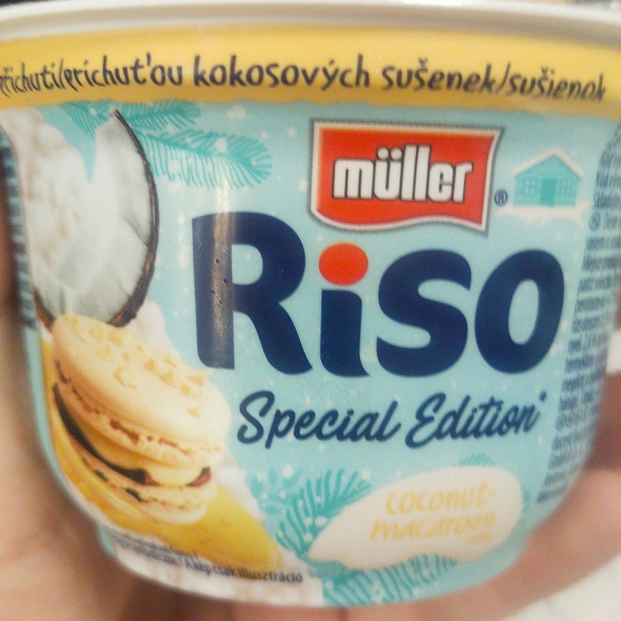 Zdjęcia - Müller Riso Deser mleczno-ryżowy o smaku kokosowych makaroników 175 g
