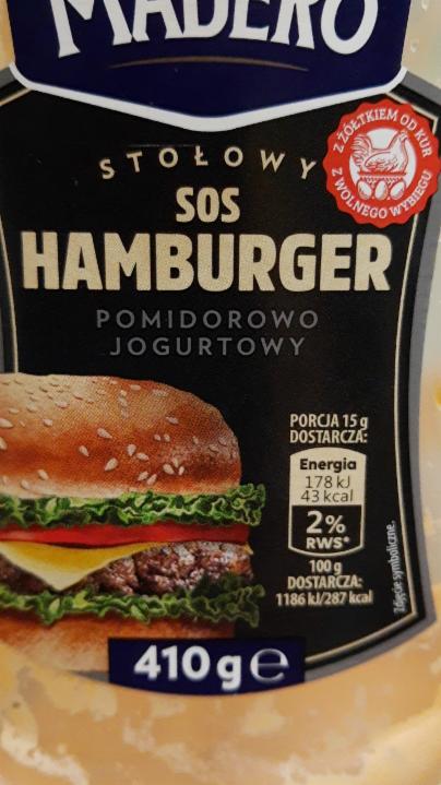 Zdjęcia - Madero sos hamburger 410g