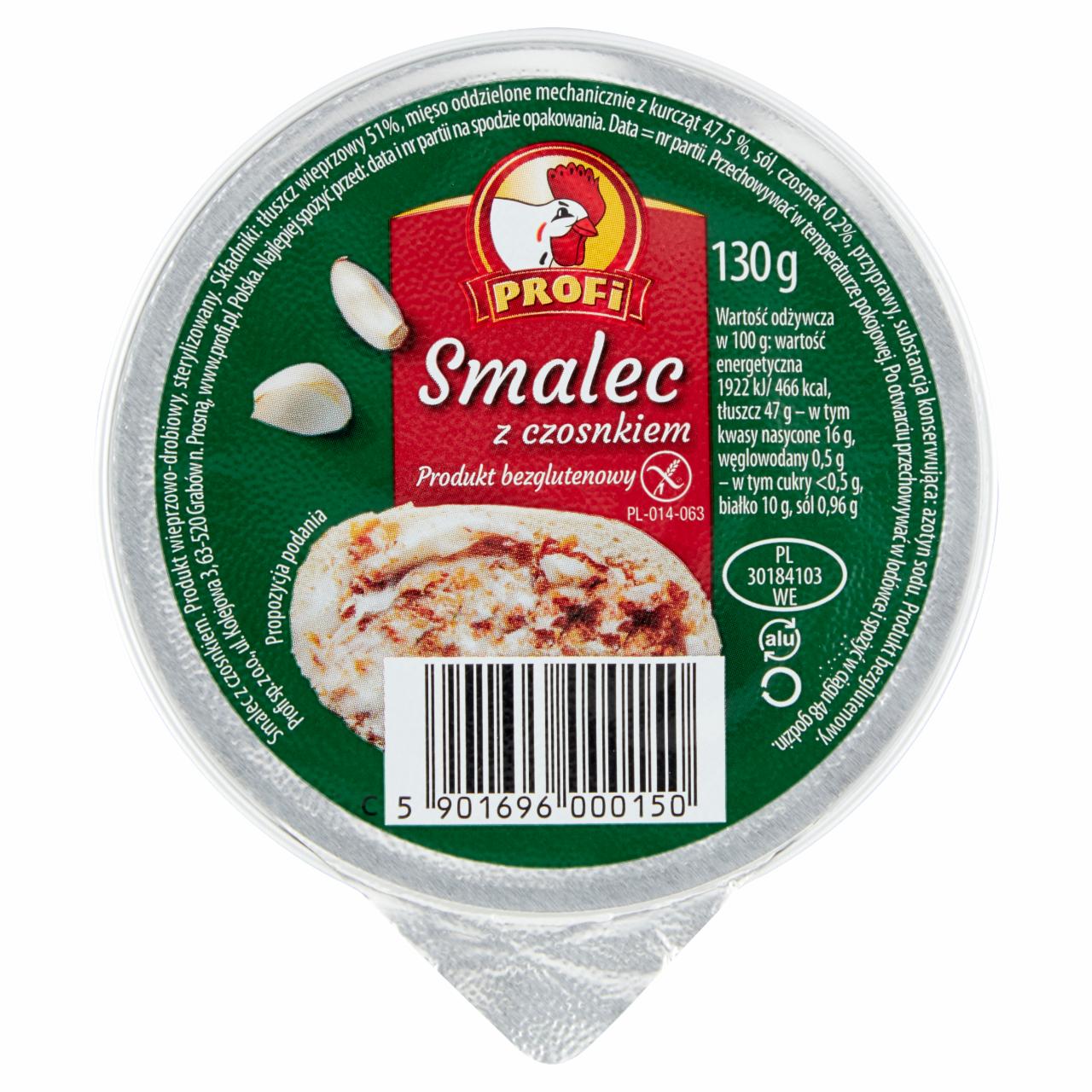 Zdjęcia - Profi Smalec z czosnkiem 130 g