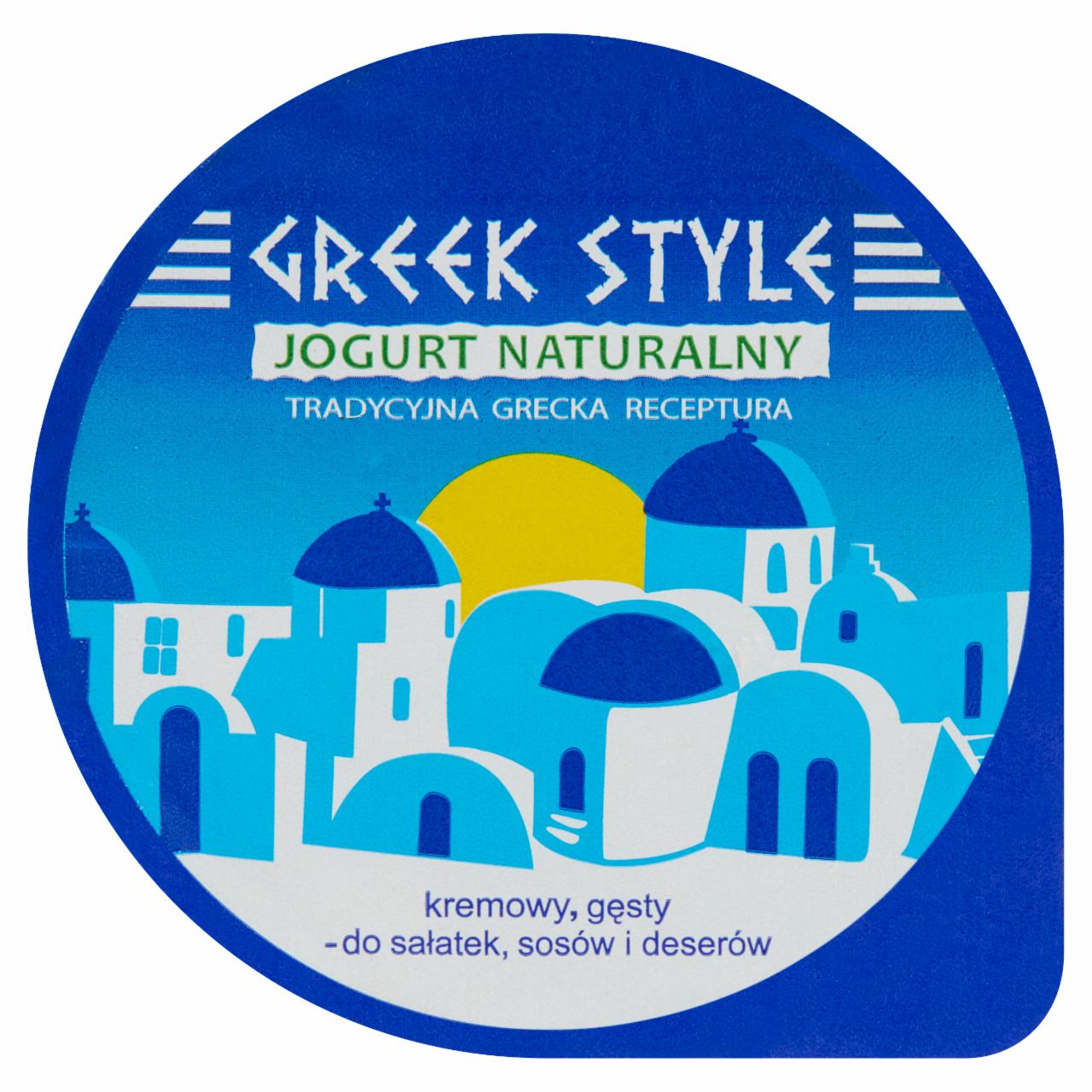 Zdjęcia - Greek Style Naturalny jogurt gęsty 180 g