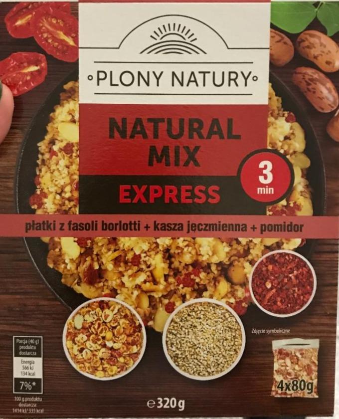 Zdjęcia - Natural Mix Express Płatki Z Fasoli Borlotti, Kasza Jęczmienna, Pomidor Plony Natury