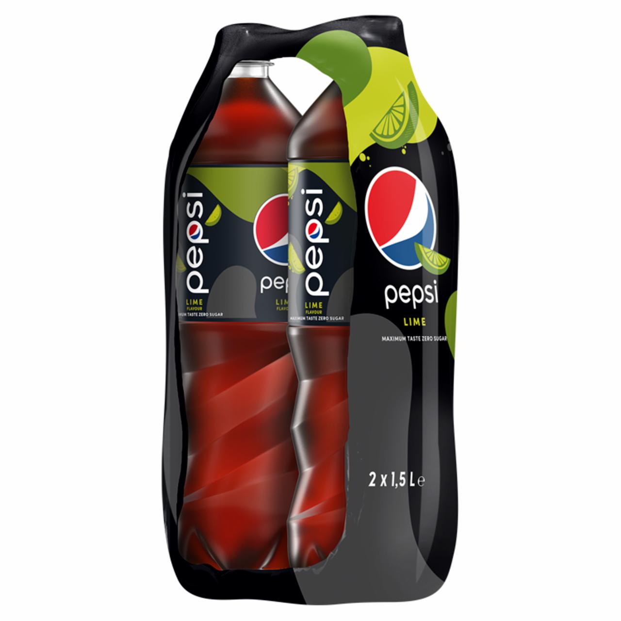 Zdjęcia - Pepsi Lime Napój gazowany 3 l (2 x 1,5 l)