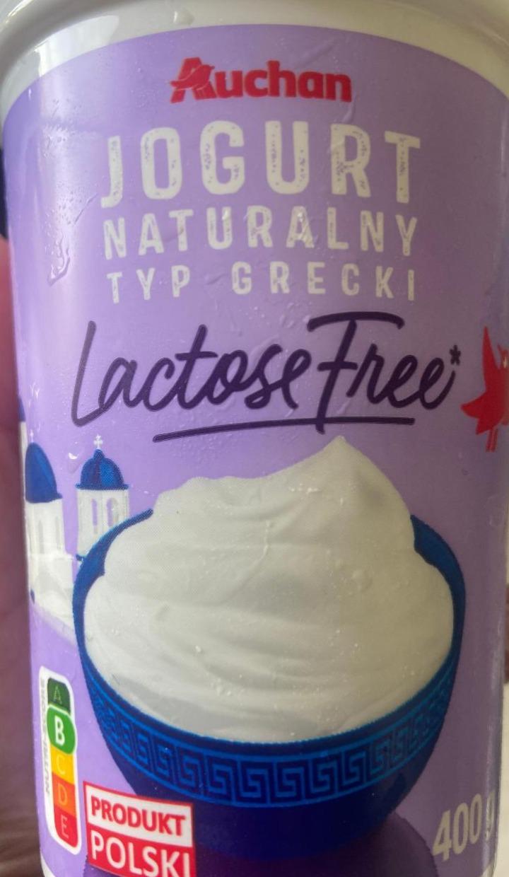 Zdjęcia - Jogurt naturalny typ grecki lactose free Auchan