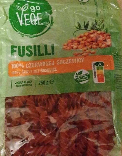 Zdjęcia - Fusili 100% czerwonej soczewicy Go Vege