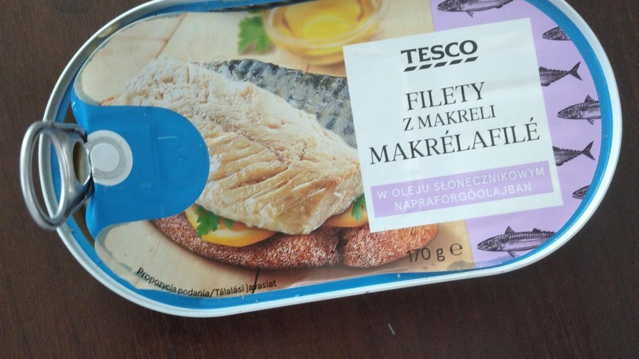 Zdjęcia - filet z makreli w oleju słonecznikowym Tesco