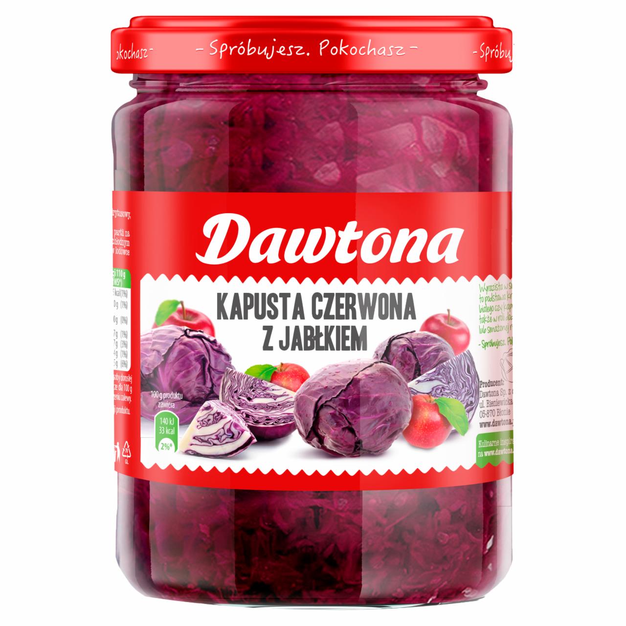 Zdjęcia - Kapusta czerwona z jabłkiem Dawtona