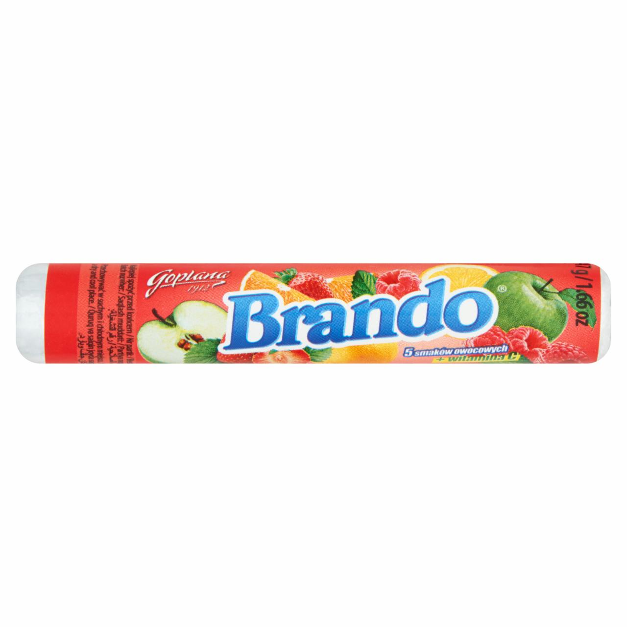 Zdjęcia - Goplana Brando 5 smaków owocowych Karmelki twarde 47 g