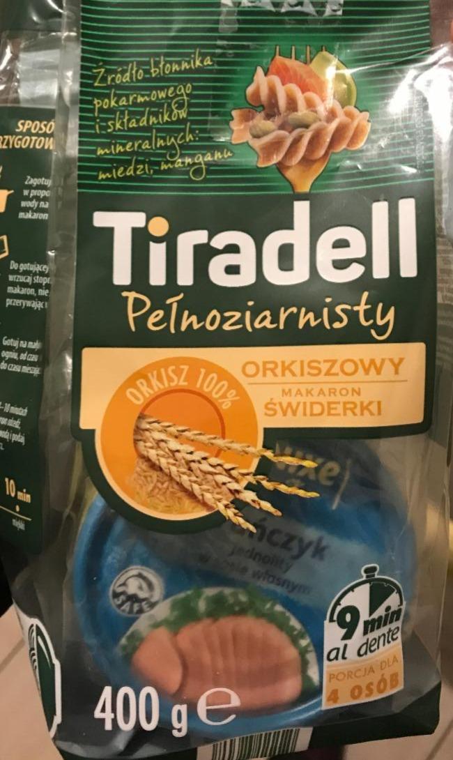 Zdjęcia - Makaron pełnoziarnisty orkiszowy Tiradell Lidl