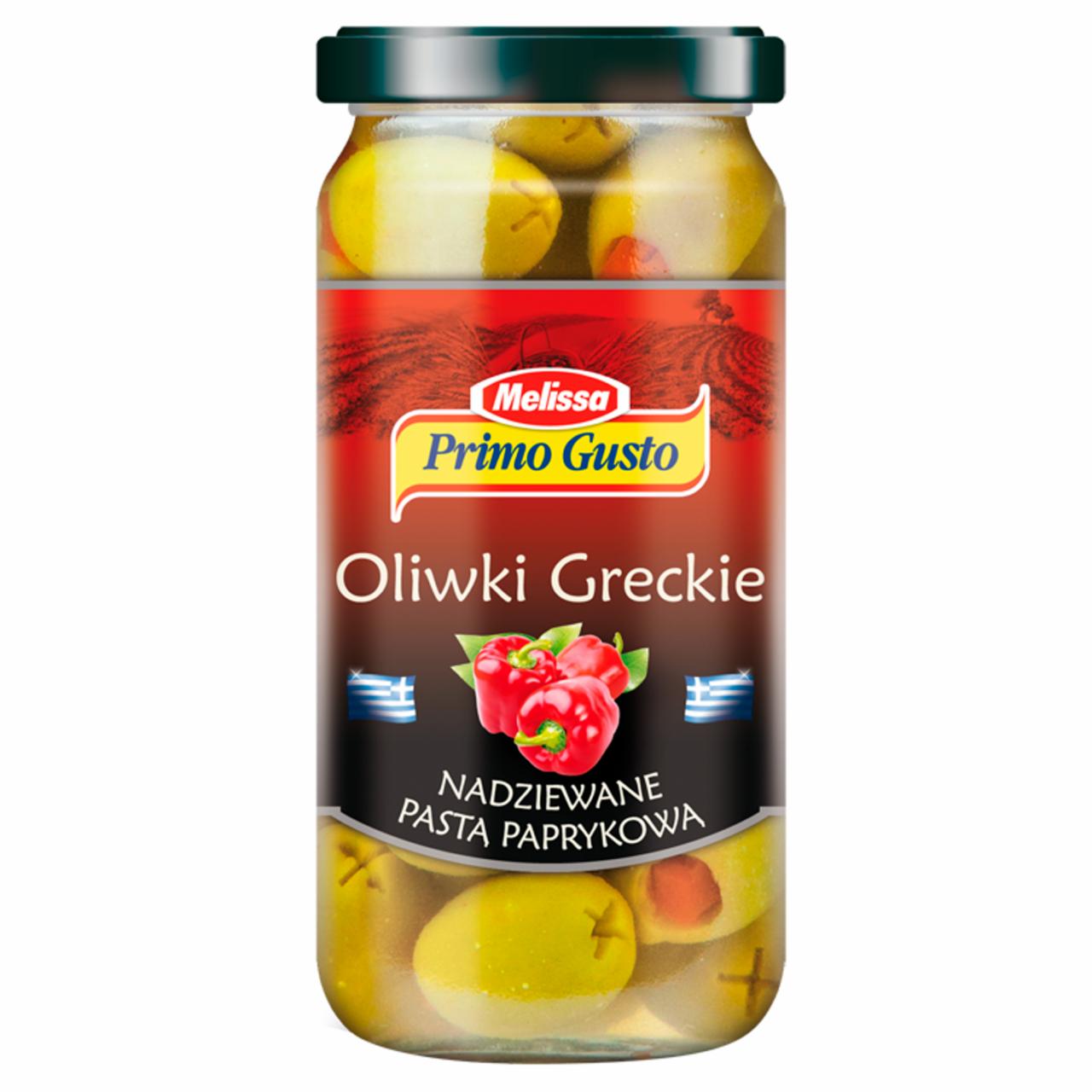 Zdjęcia - Primo Gusto Melissa Oliwki greckie nadziewane pastą paprykową 240 g