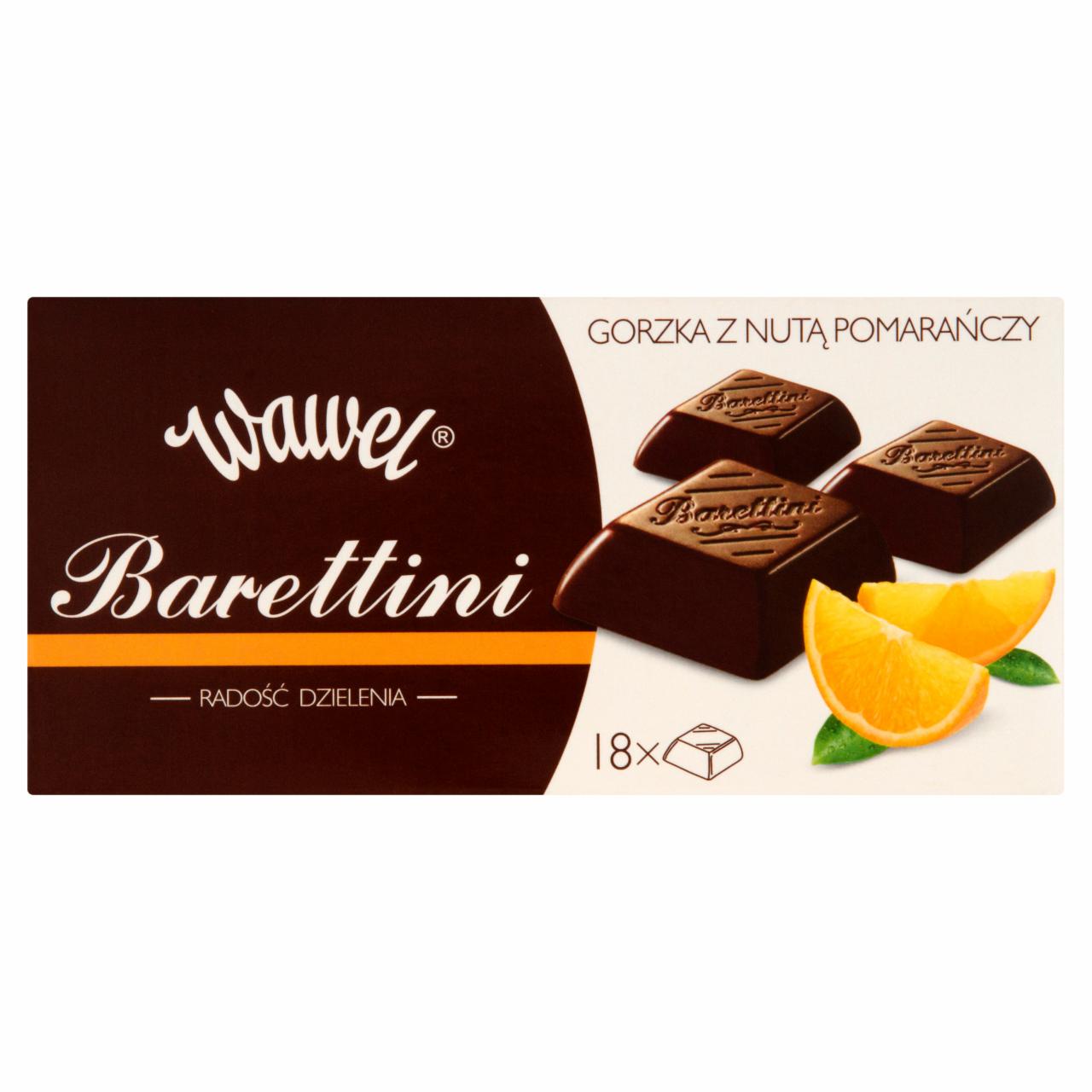Zdjęcia - Wawel Barettini Czekolada gorzka z nutą pomarańczy 100 g
