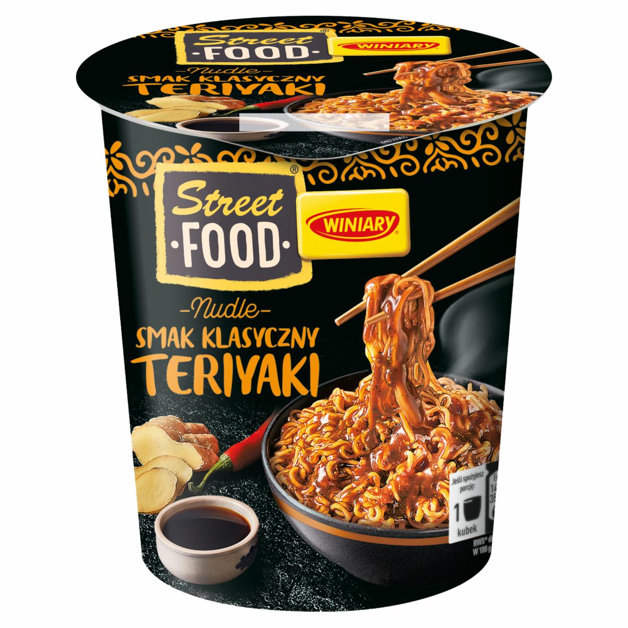 Zdjęcia - Winiary Street Food Nudle Danie instant smak klasyczny teriyaki 75 g