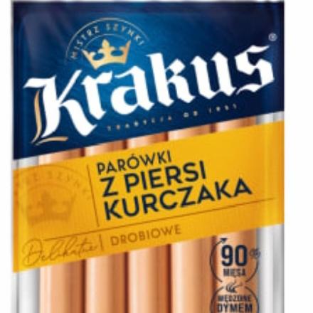 Zdjęcia - Parówki z piersi kurczaka drobiowe Krakus