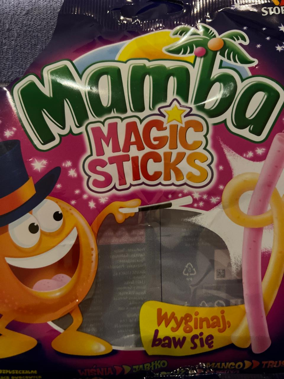 Zdjęcia - Mamba Magic Sticks Gumy rozpuszczalne o smakach owocowych 140 g