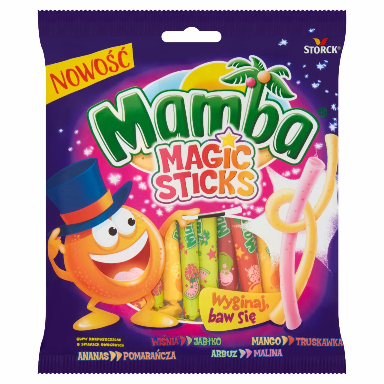 Zdjęcia - Mamba Magic Sticks Gumy rozpuszczalne o smakach owocowych 150 g