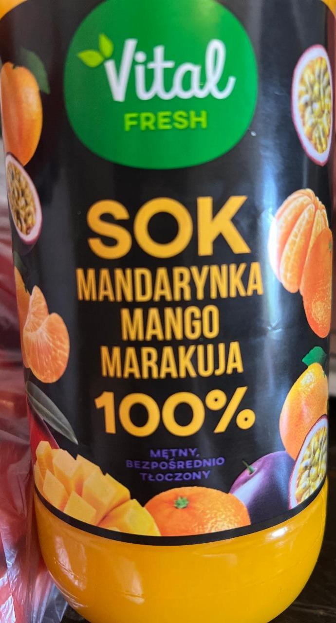 Zdjęcia - Sok mandarynka mango marakuja 100% Vital fresh
