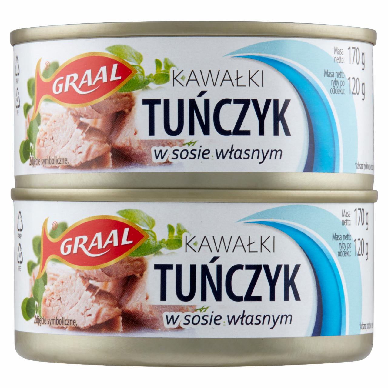 Zdjęcia - Graal Tuńczyk kawałki w sosie własnym 2 x 170 g