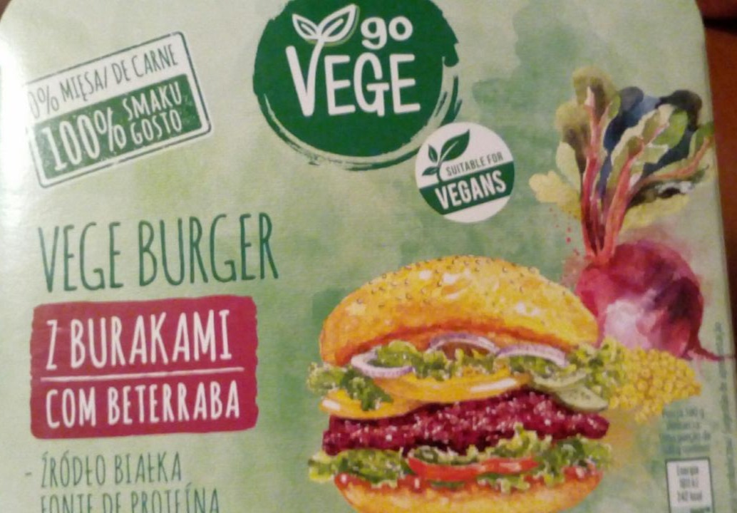 Zdjęcia - Vege burger z burakami Go Vege