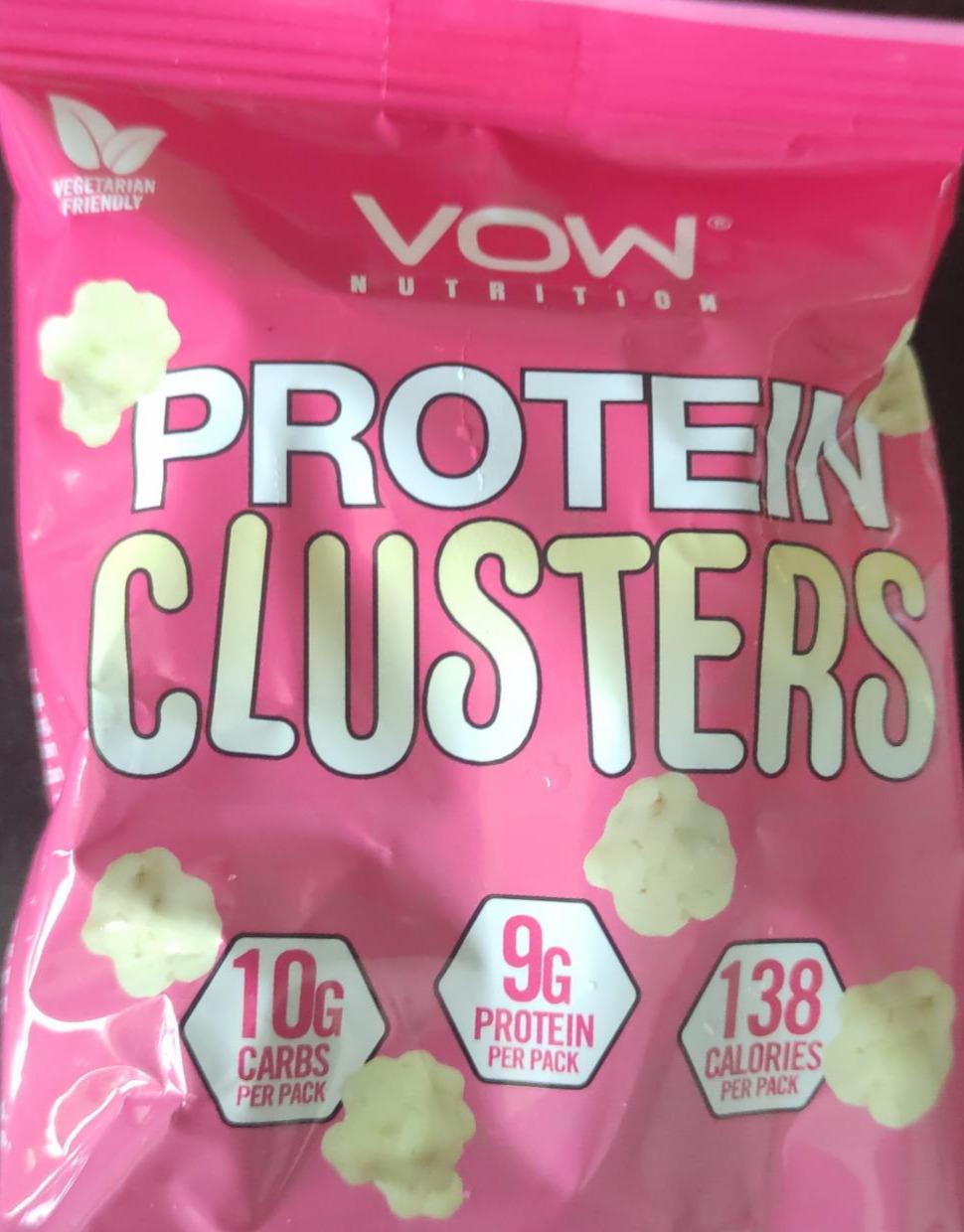 Zdjęcia - protein clusters biała czekolada VoW nutrition