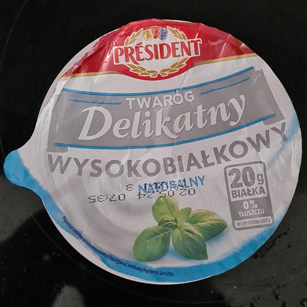 Zdjęcia - Twaróg delikatny wysokobiałkowy naturalny President