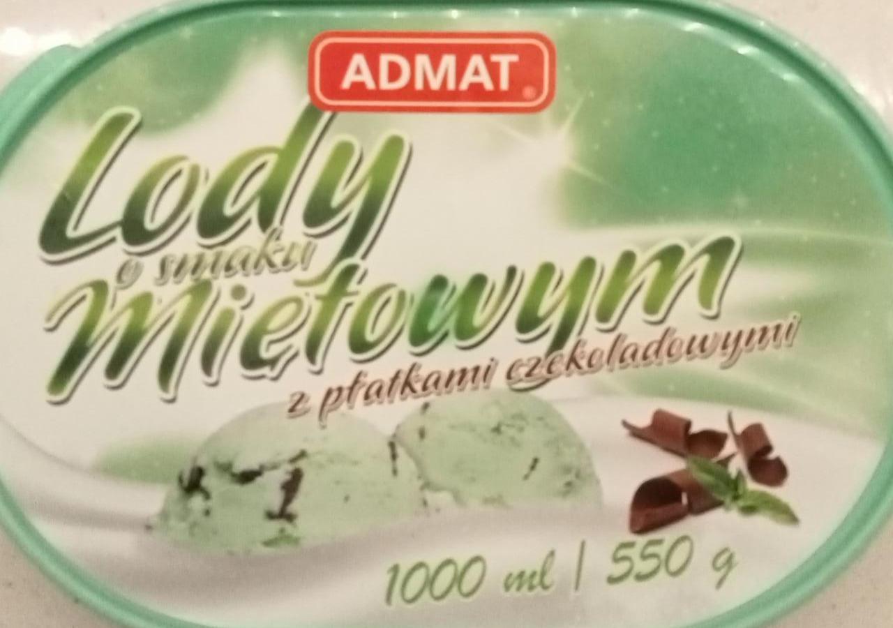 Zdjęcia - Lody o smaku miętowym z płatkami czekoladowymi ADMAT 1000ml