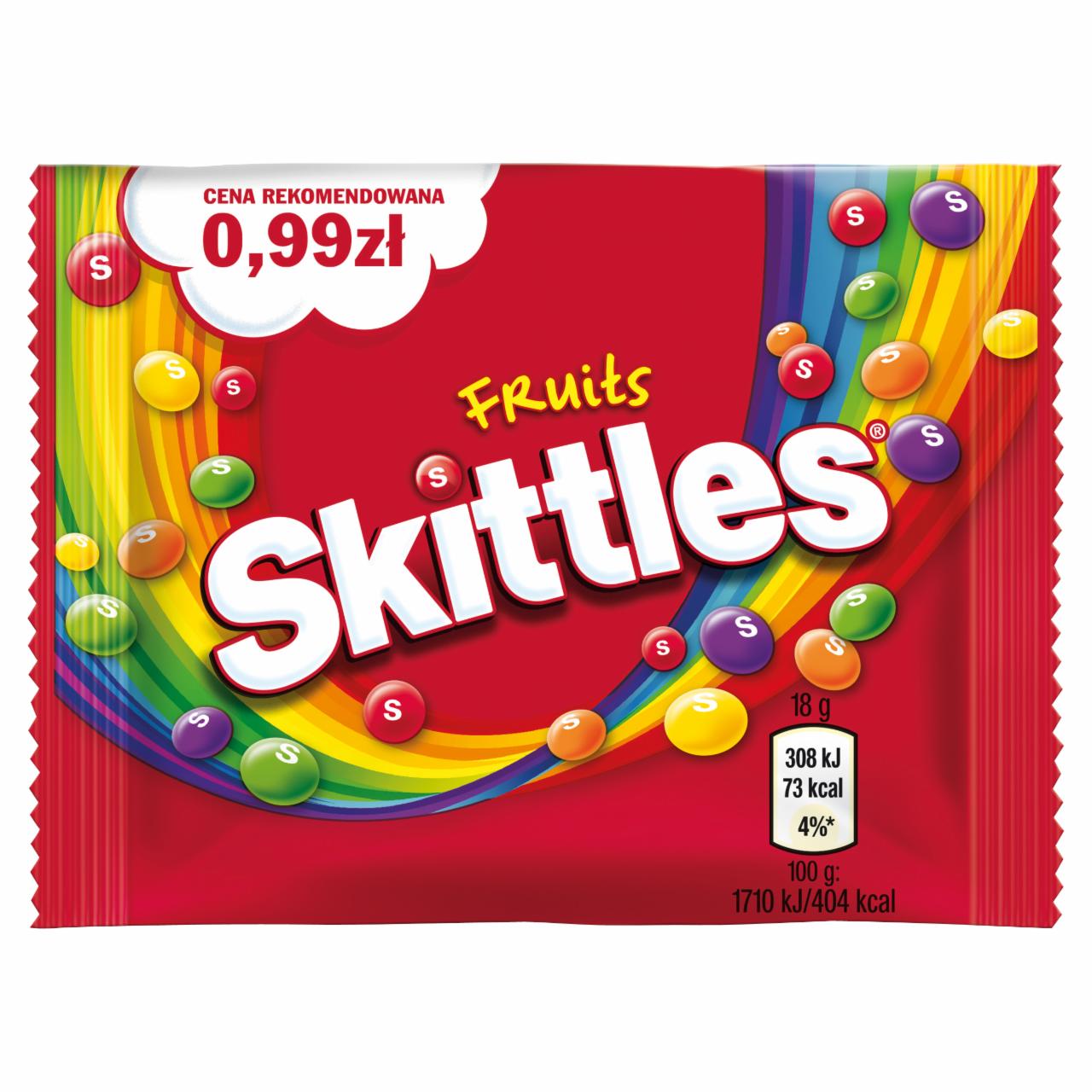 Zdjęcia - Skittles Fruits Cukierki do żucia 18 g