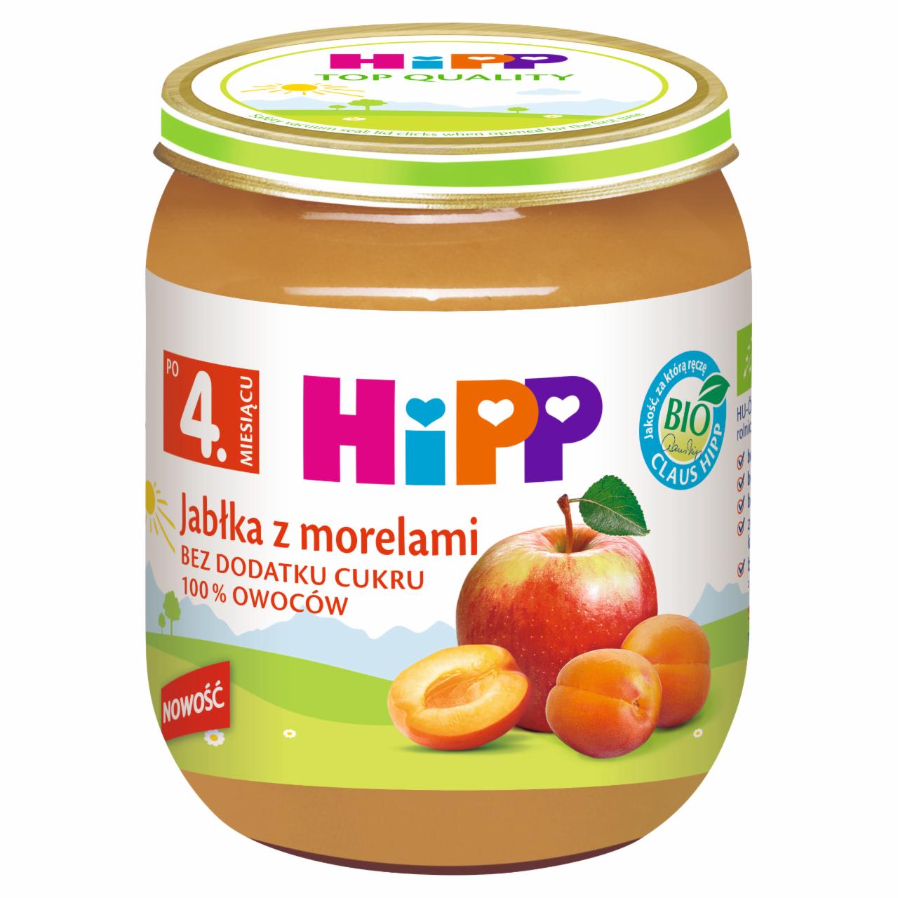 Zdjęcia - HiPP BIO Jabłka z morelami po 4. miesiącu 125 g