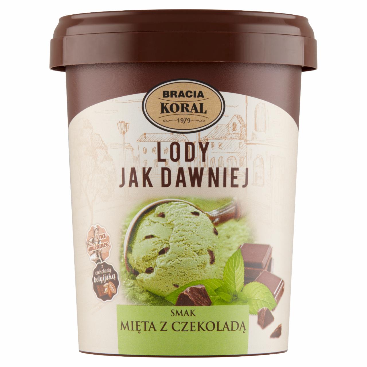 Zdjęcia - Bracia Koral Lody jak dawniej Lody smak mięta z czekoladą 450 ml