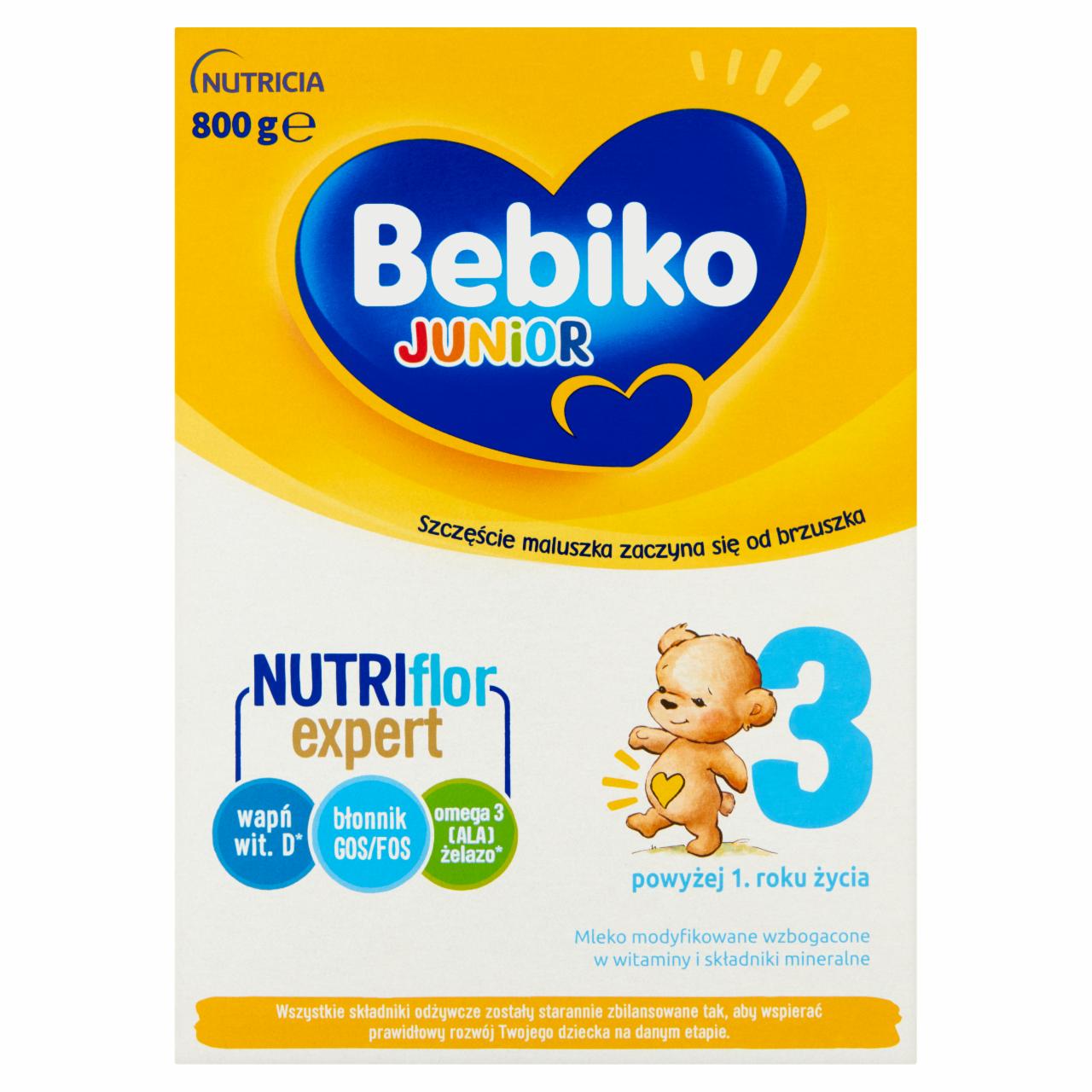 Zdjęcia - Bebiko Junior 3 Mleko modyfikowane dla dzieci powyżej 1. roku życia 800 g (2 x 400 g)