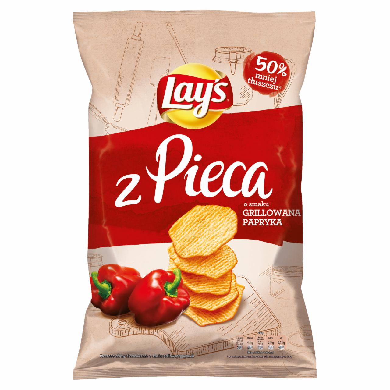 Zdjęcia - Lay's z Pieca Pieczone chipsy Grillowana Papryka 130 g