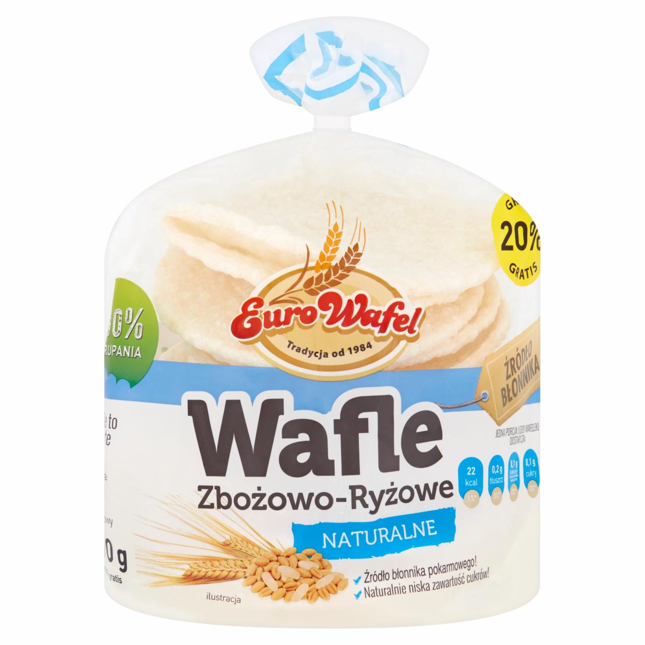Zdjęcia - Eurowafel Wafle zbożowo-ryżowe naturalne 70 g (12 sztuk)