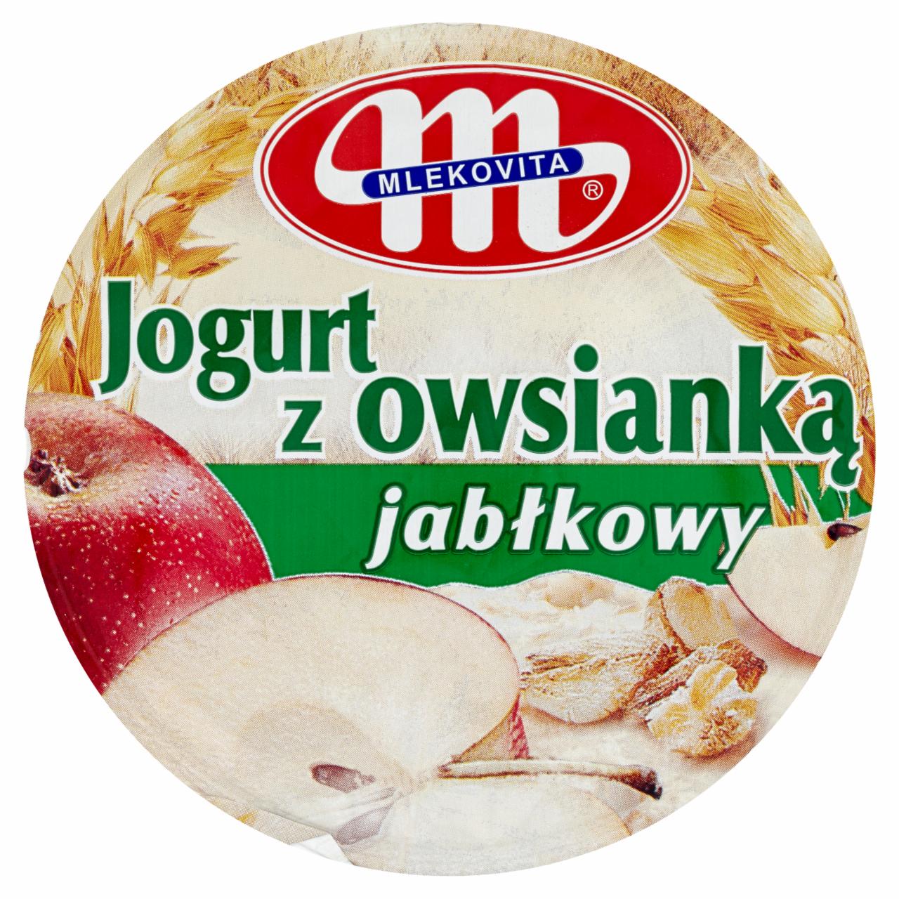 Zdjęcia - Mlekovita Jogurt z owsianką jabłkowy 180 g