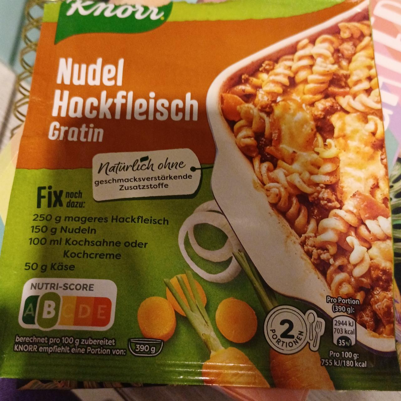 Zdjęcia - Nudel Hackfleisch Gratin Knorr