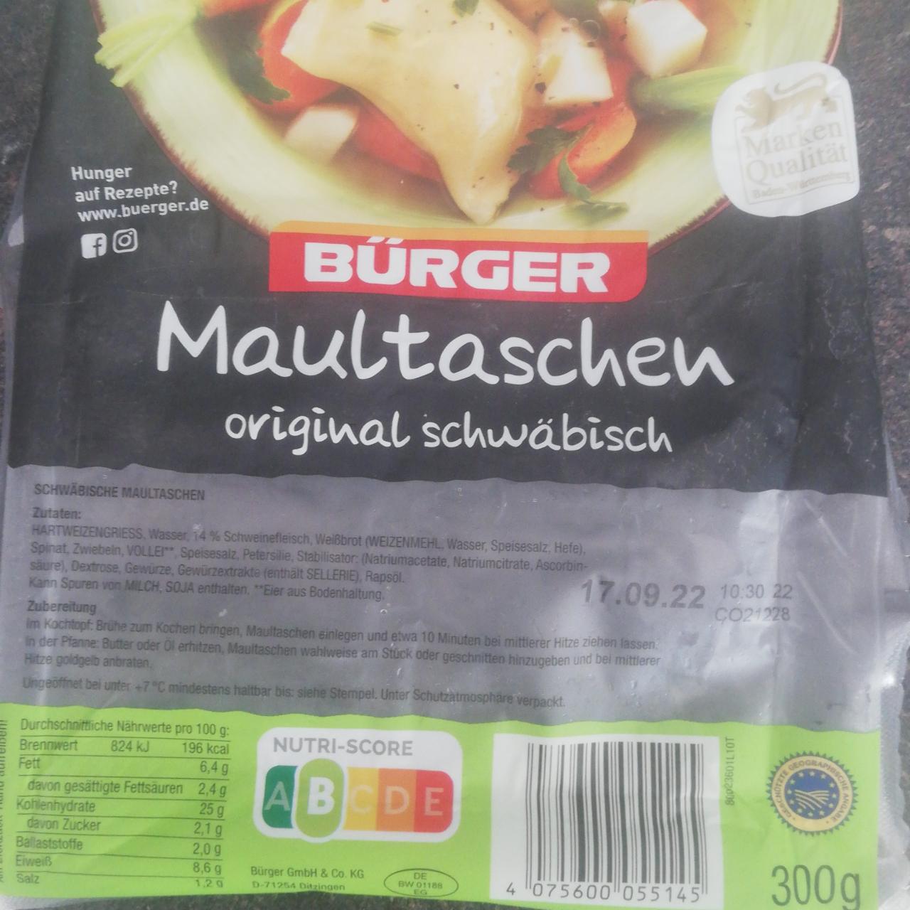 Zdjęcia - Maultaschen Burger 300g