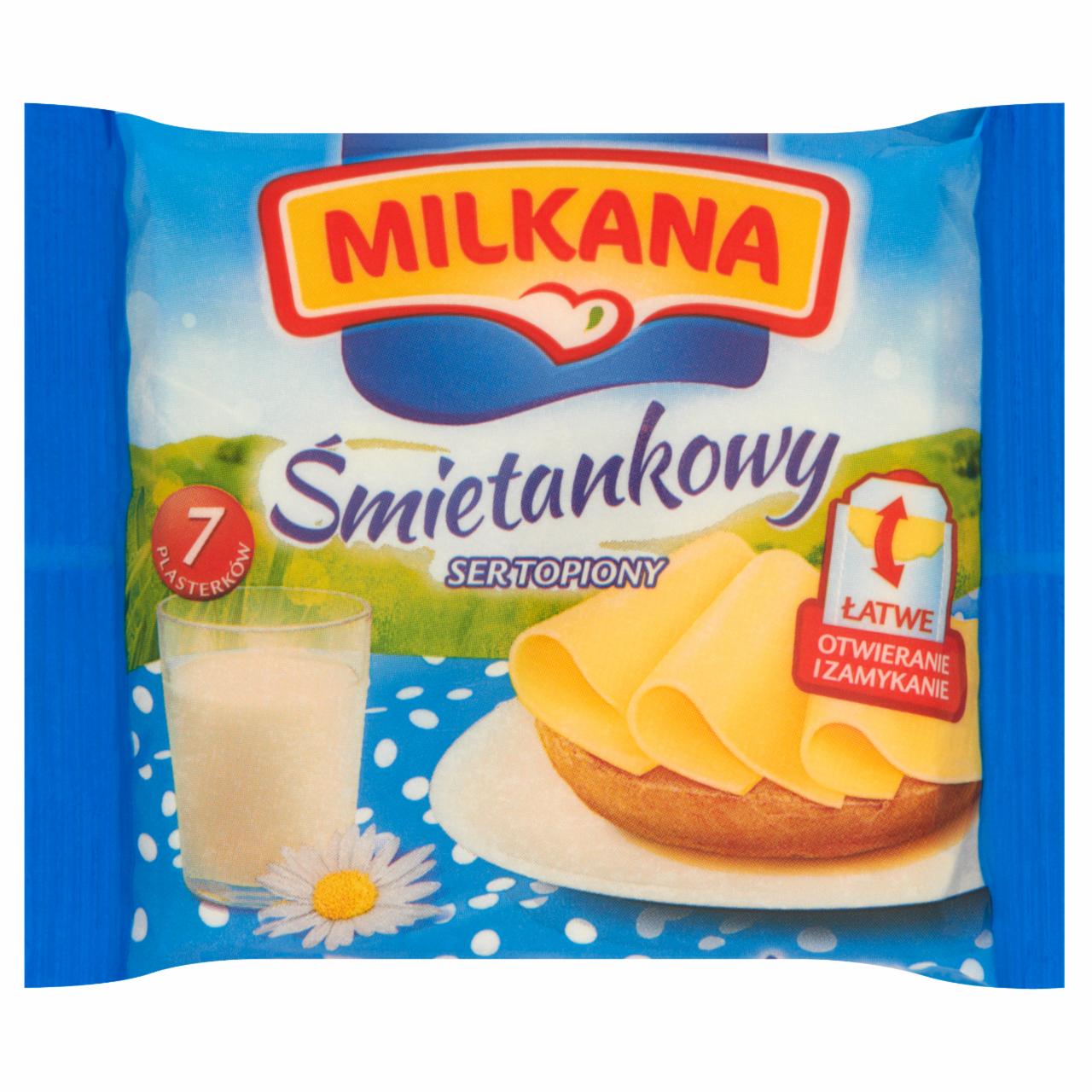 Zdjęcia - Milkana Śmietankowy Ser topiony 140 g (7 plasterków)