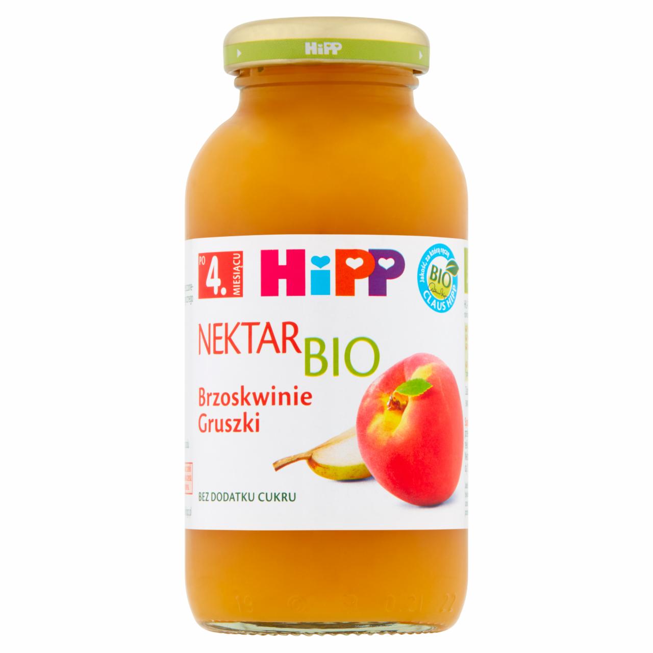 Zdjęcia - HiPP BIO Nektar brzoskwinie gruszki po 4. miesiącu 0,2 l