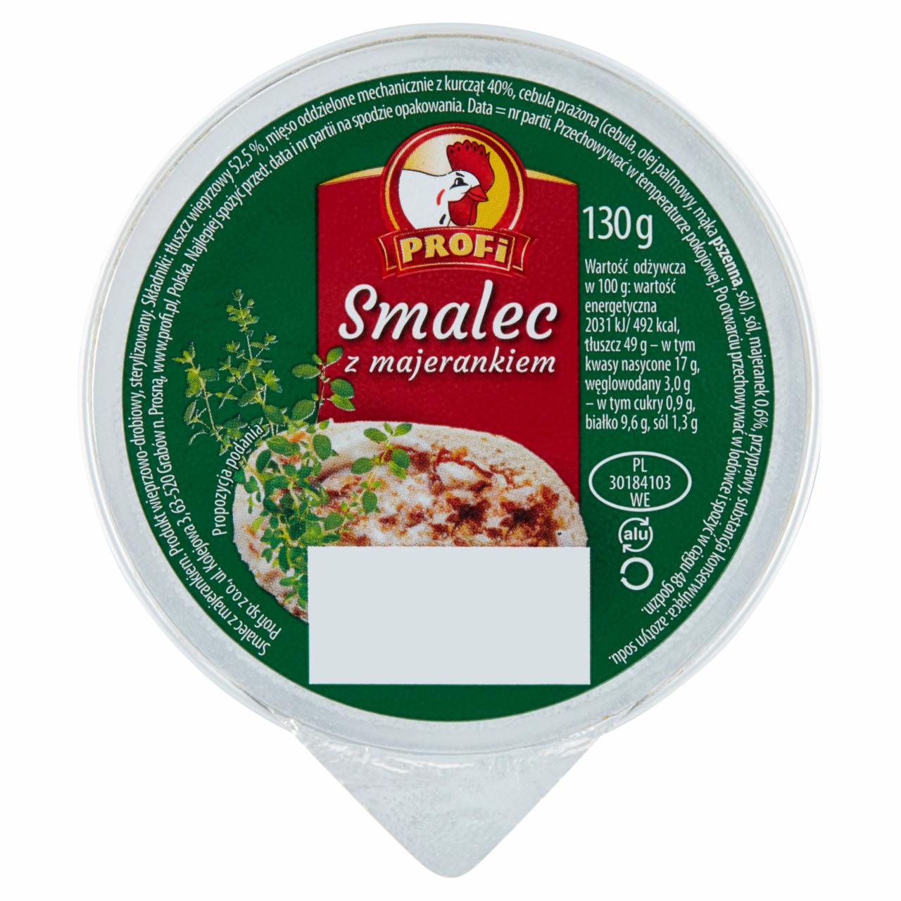 Zdjęcia - Profi Smalec z majerankiem 130 g